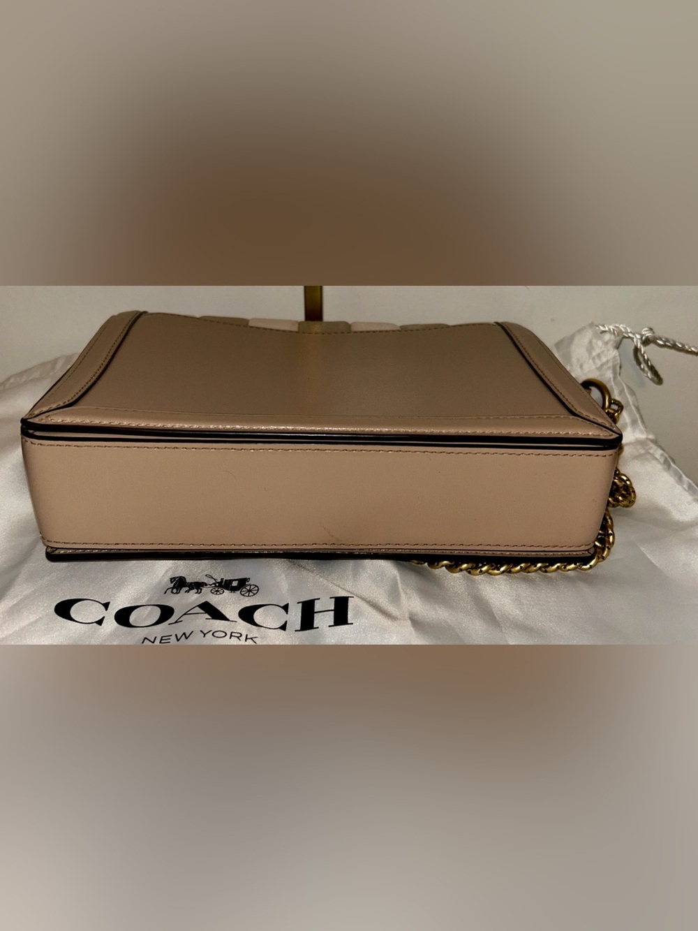 Coach Hutton Shoulder Bag With Colorblock Quilting 739 Like New! - Picture 7 of 15